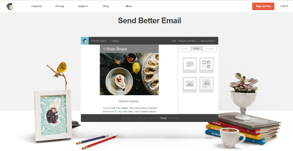 Awesome landing pages Mailchimp